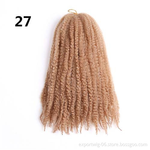 18'' Afro Kinky Twist Crochet Braids Hair Extension Synthetic Braiding Hair Crochet Braid Afro